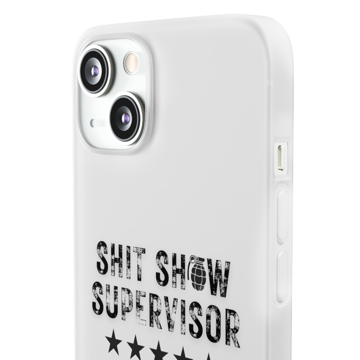 Shit Show Supervisor Clear Flexi Cases