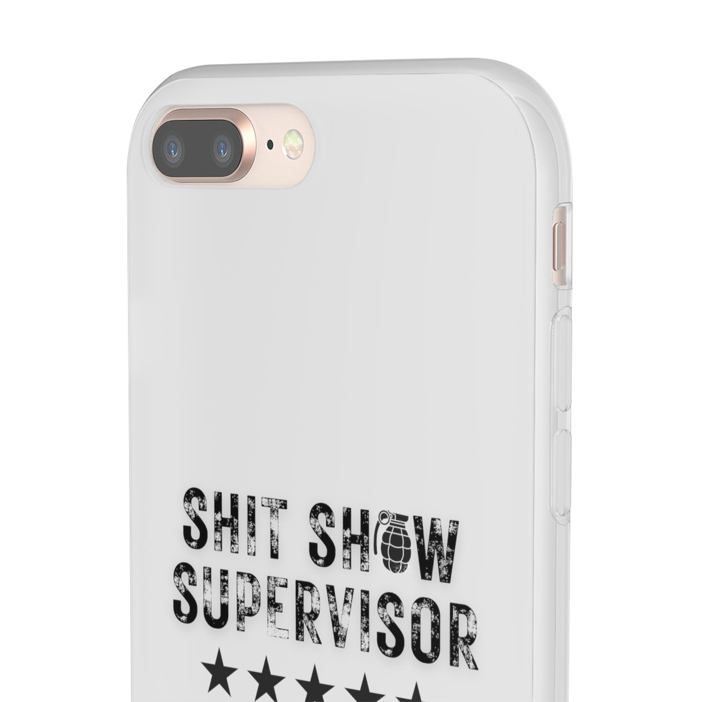 Shit Show Supervisor Clear Flexi Cases