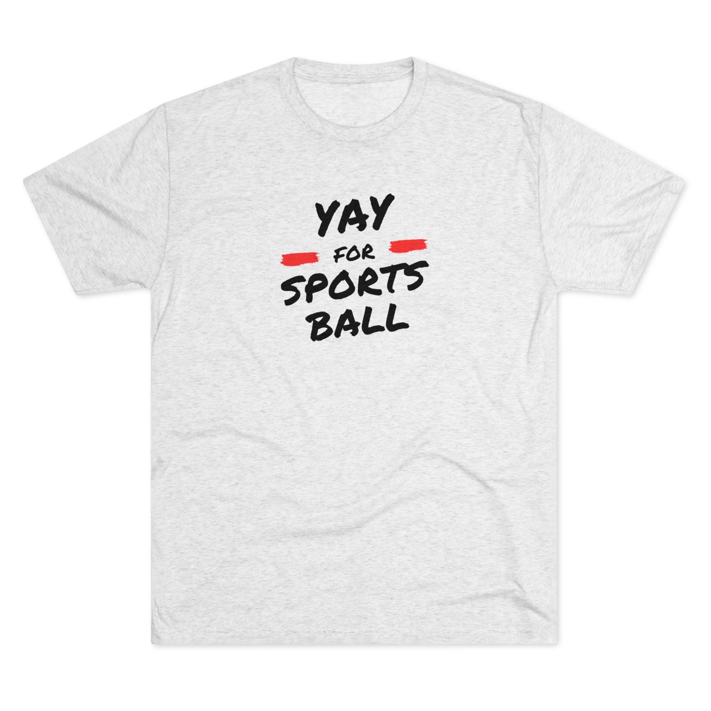 Yay! Sports Ball Tri-Blend Crew Tee