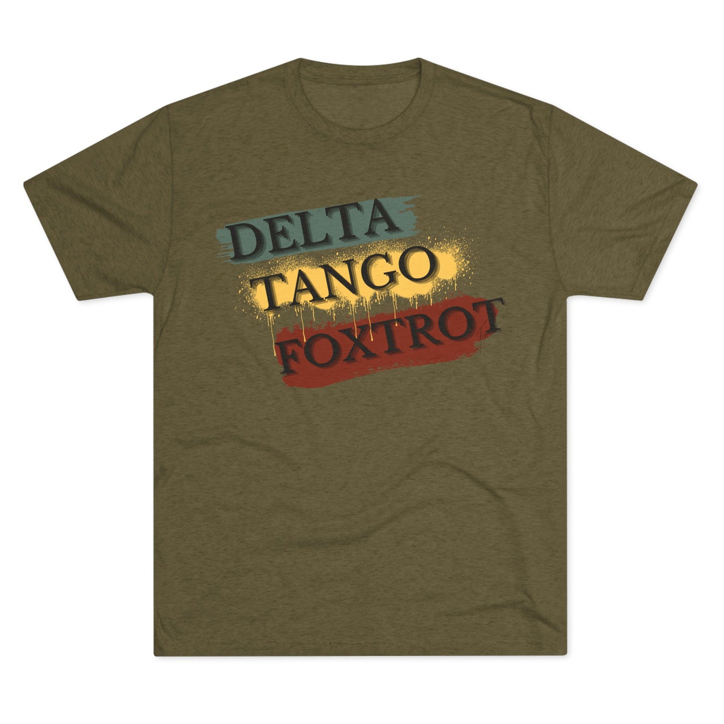 Delta Tango Foxtrot Tri-Blend Crew Tee