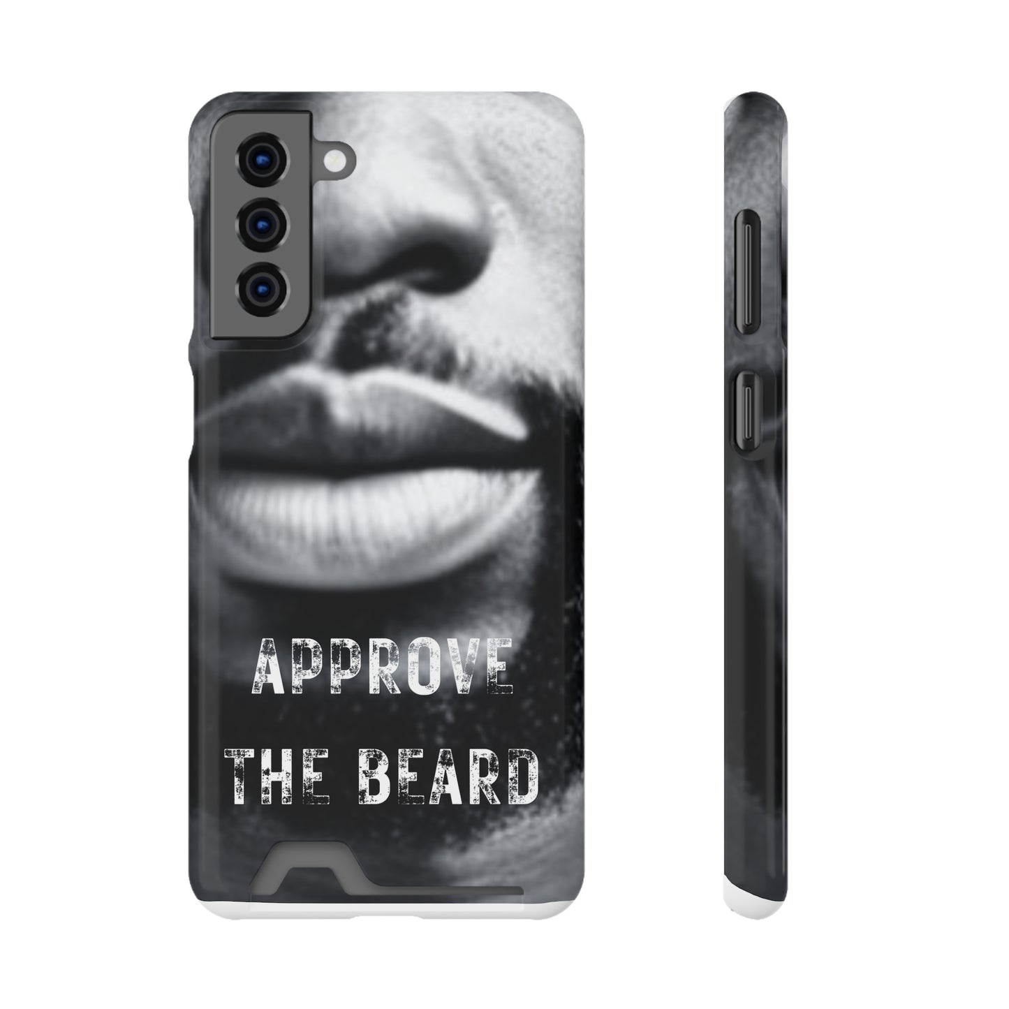 Approve the Beard Phone Case With Card Holder