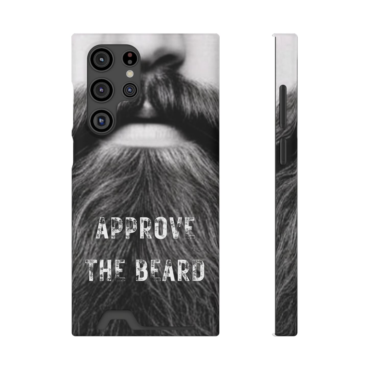 Approve the Beard Phone Case With Card Holder