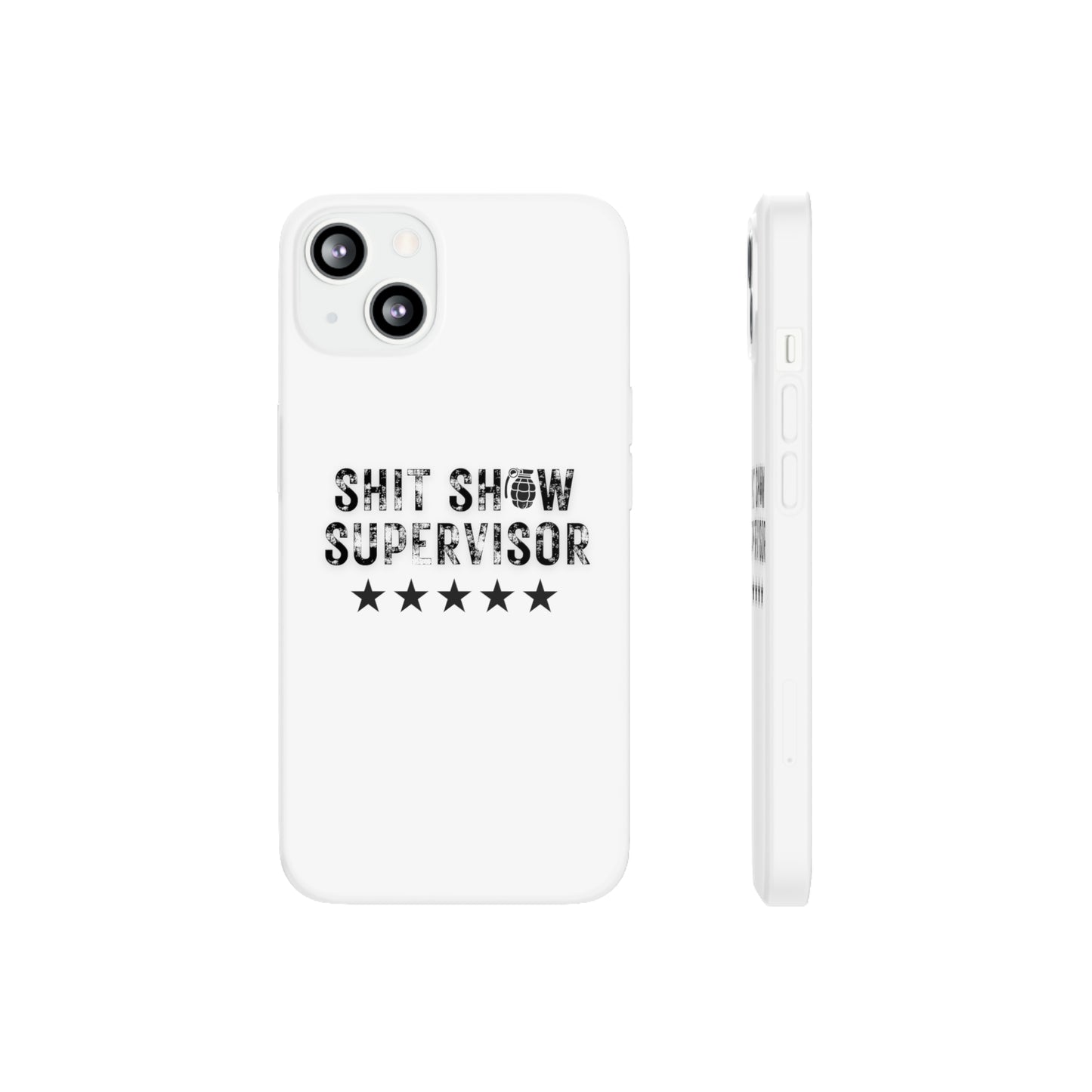 Shit Show Supervisor Clear Flexi Cases