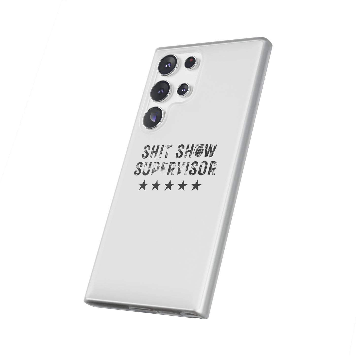 Shit Show Supervisor Clear Flexi Cases