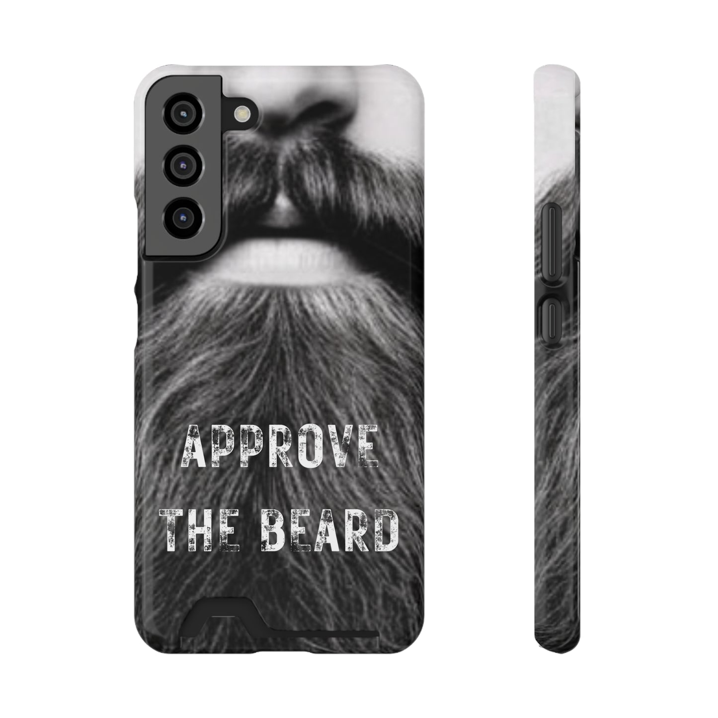 Approve the Beard Phone Case With Card Holder