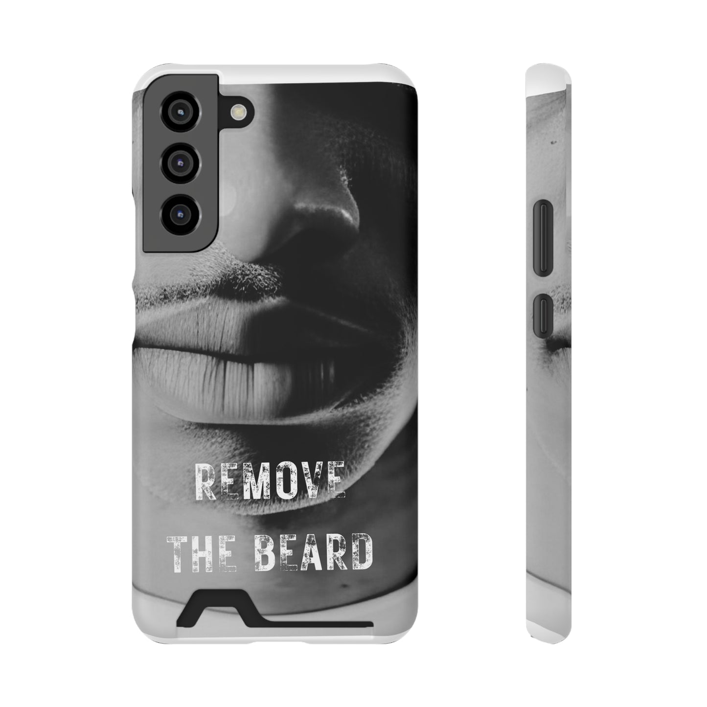 Remove the Beard Phone Case With Card Holder