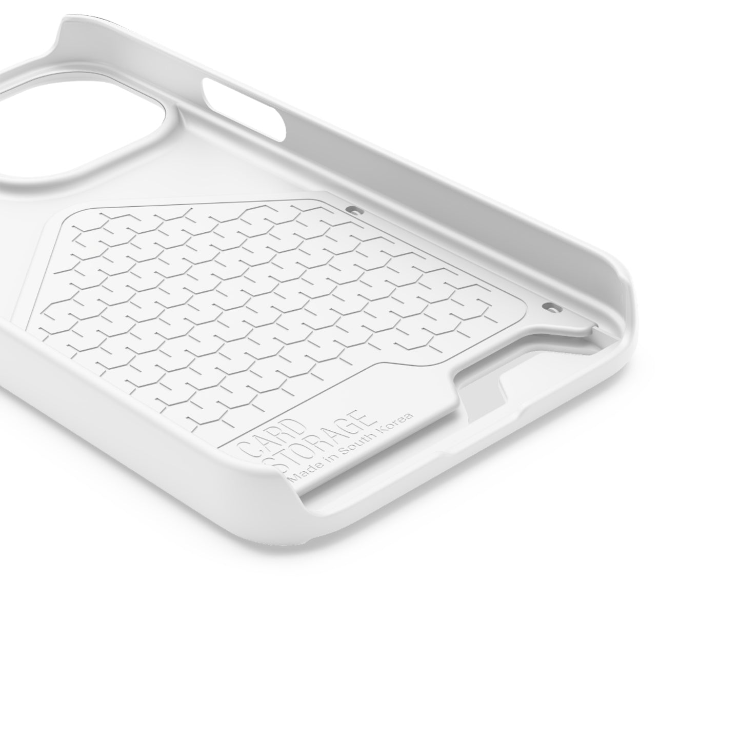 White End Oxygen Theft Phone Case With Card Holder