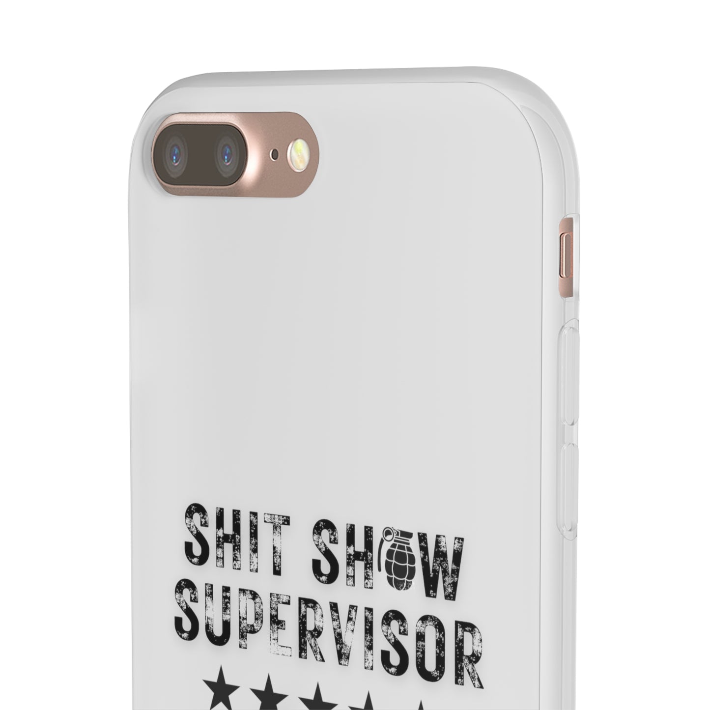 Shit Show Supervisor Clear Flexi Cases