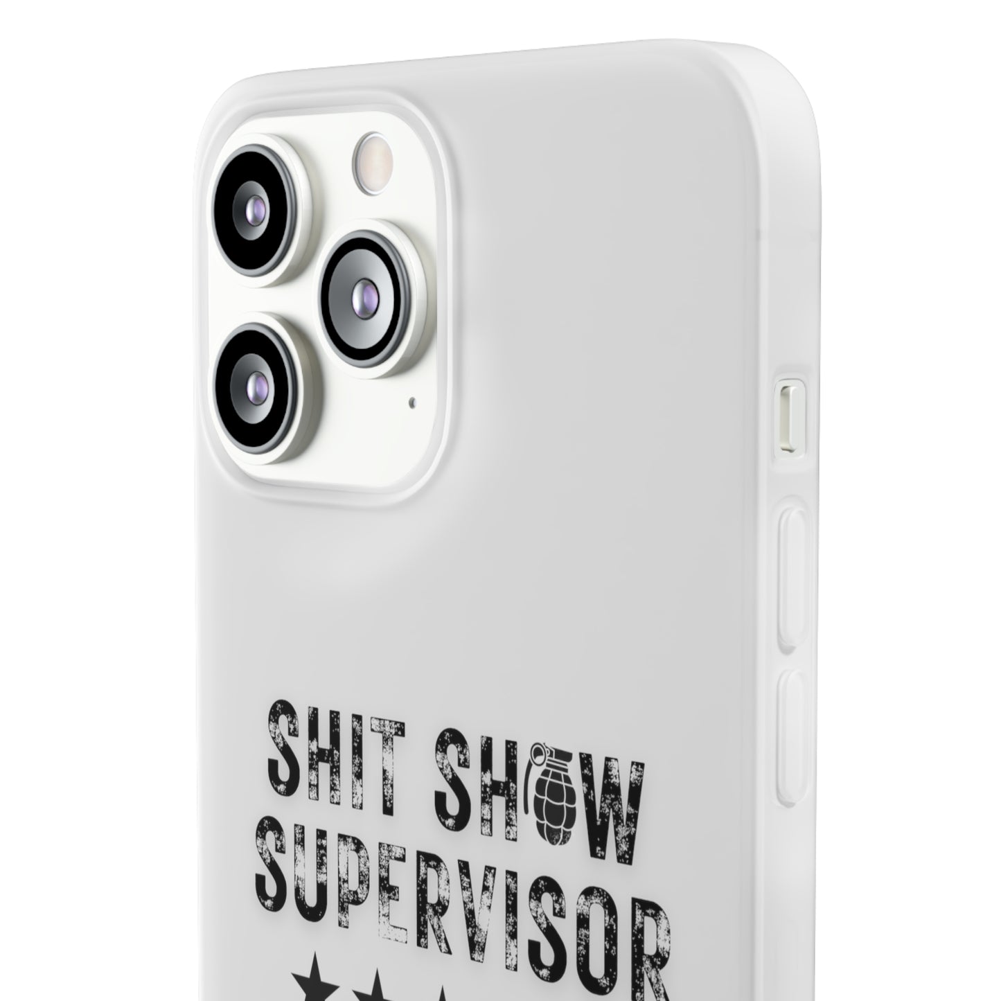 Shit Show Supervisor Clear Flexi Cases