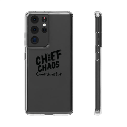 CW3 Chief Chaos Coordinator Clear Phone Case