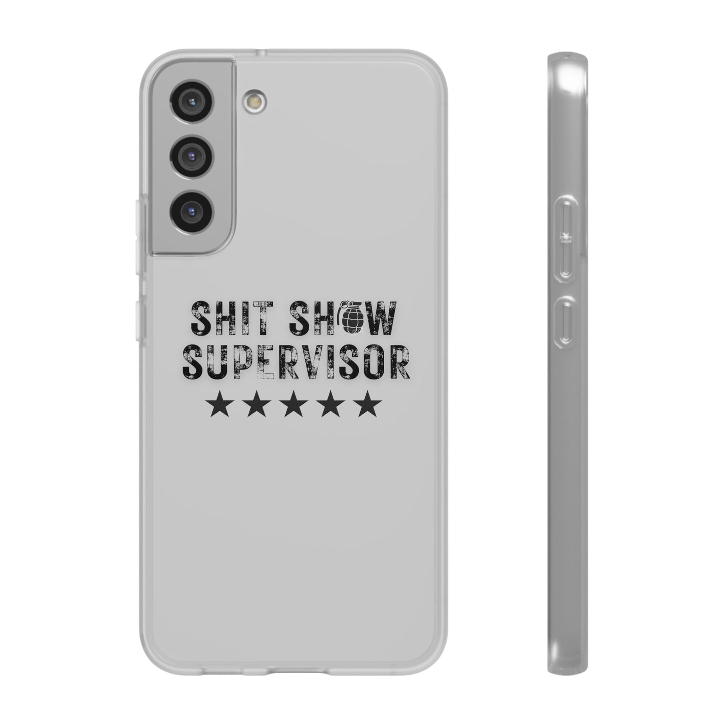 Shit Show Supervisor Clear Flexi Cases