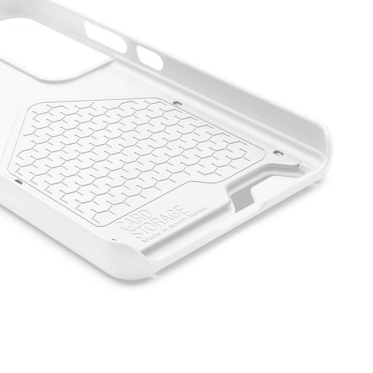 White End Oxygen Theft Phone Case With Card Holder