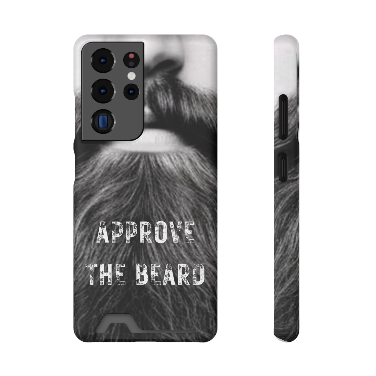 Approve the Beard Phone Case With Card Holder