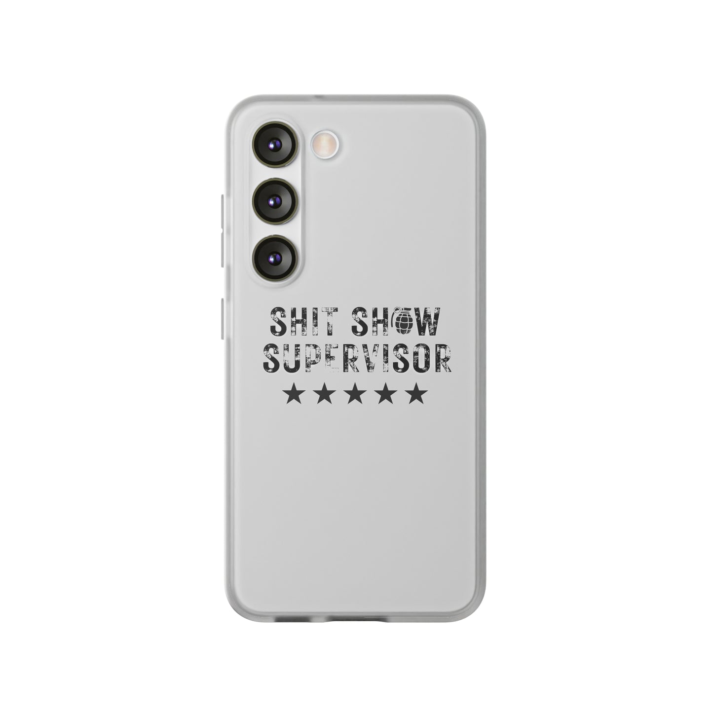 Shit Show Supervisor Clear Flexi Cases