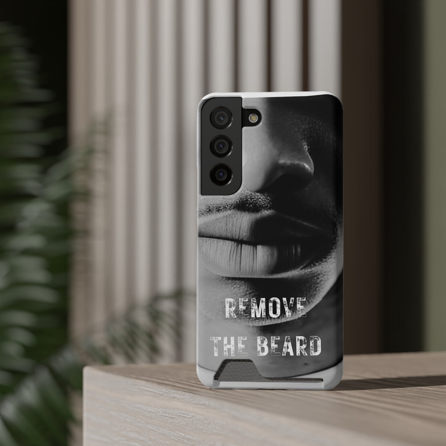 Remove the Beard Phone Case With Card Holder