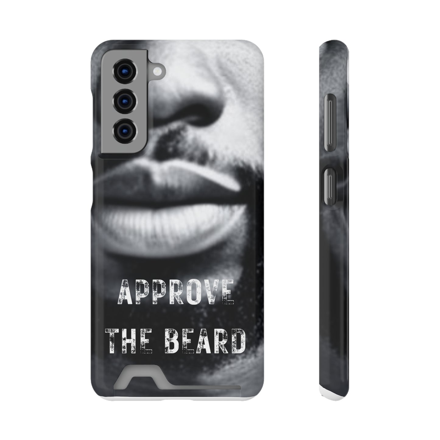 Approve the Beard Phone Case With Card Holder