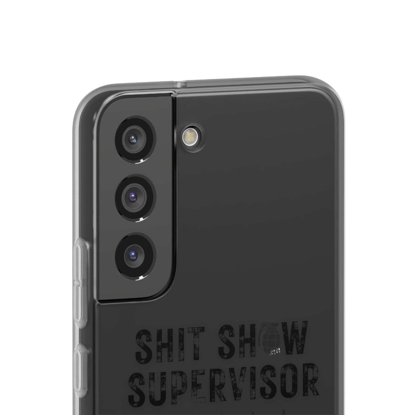 Shit Show Supervisor Clear Flexi Cases