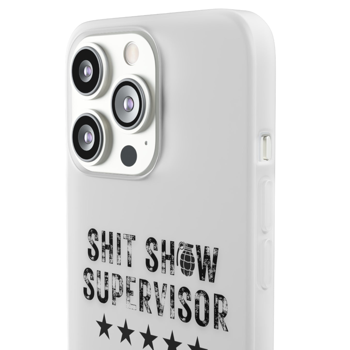 Shit Show Supervisor Clear Flexi Cases