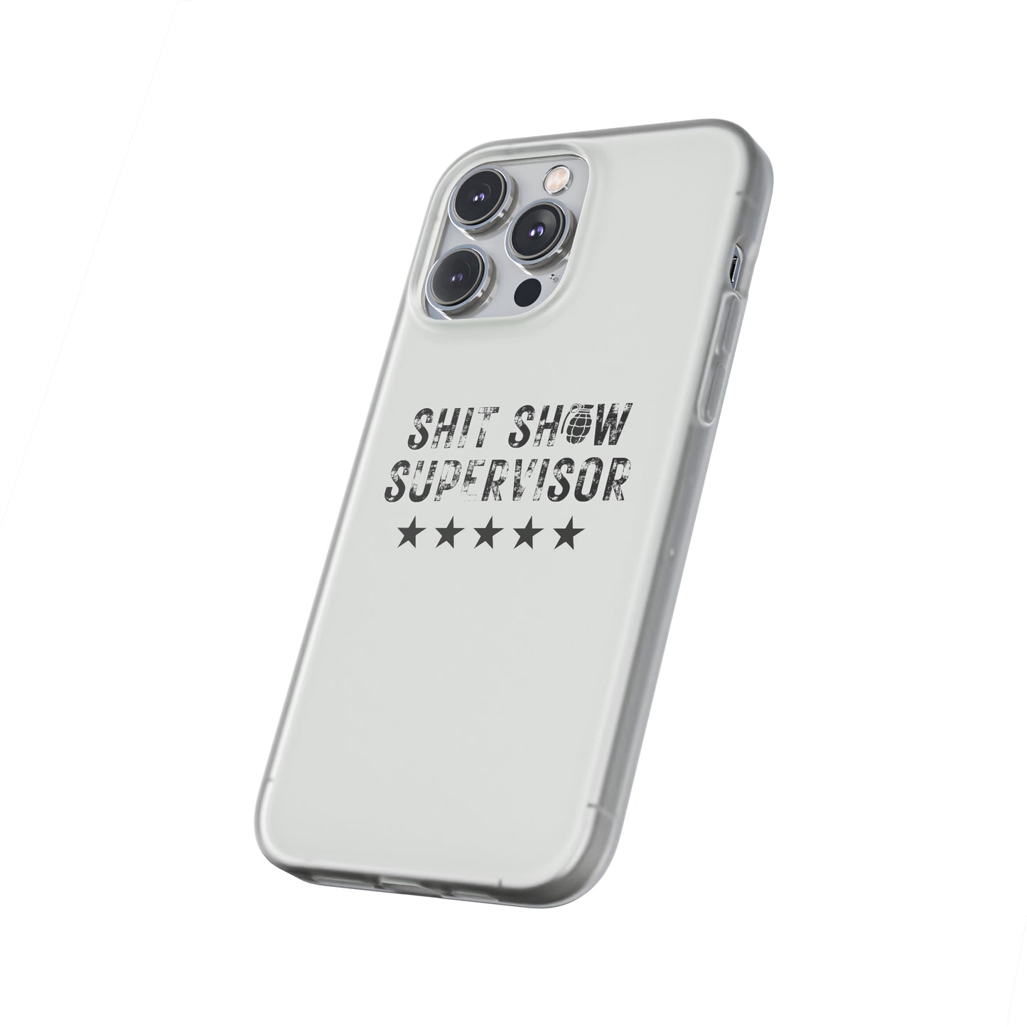 Shit Show Supervisor Clear Flexi Cases