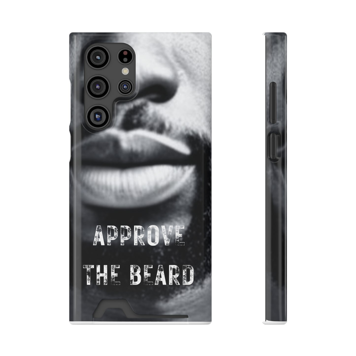 Approve the Beard Phone Case With Card Holder