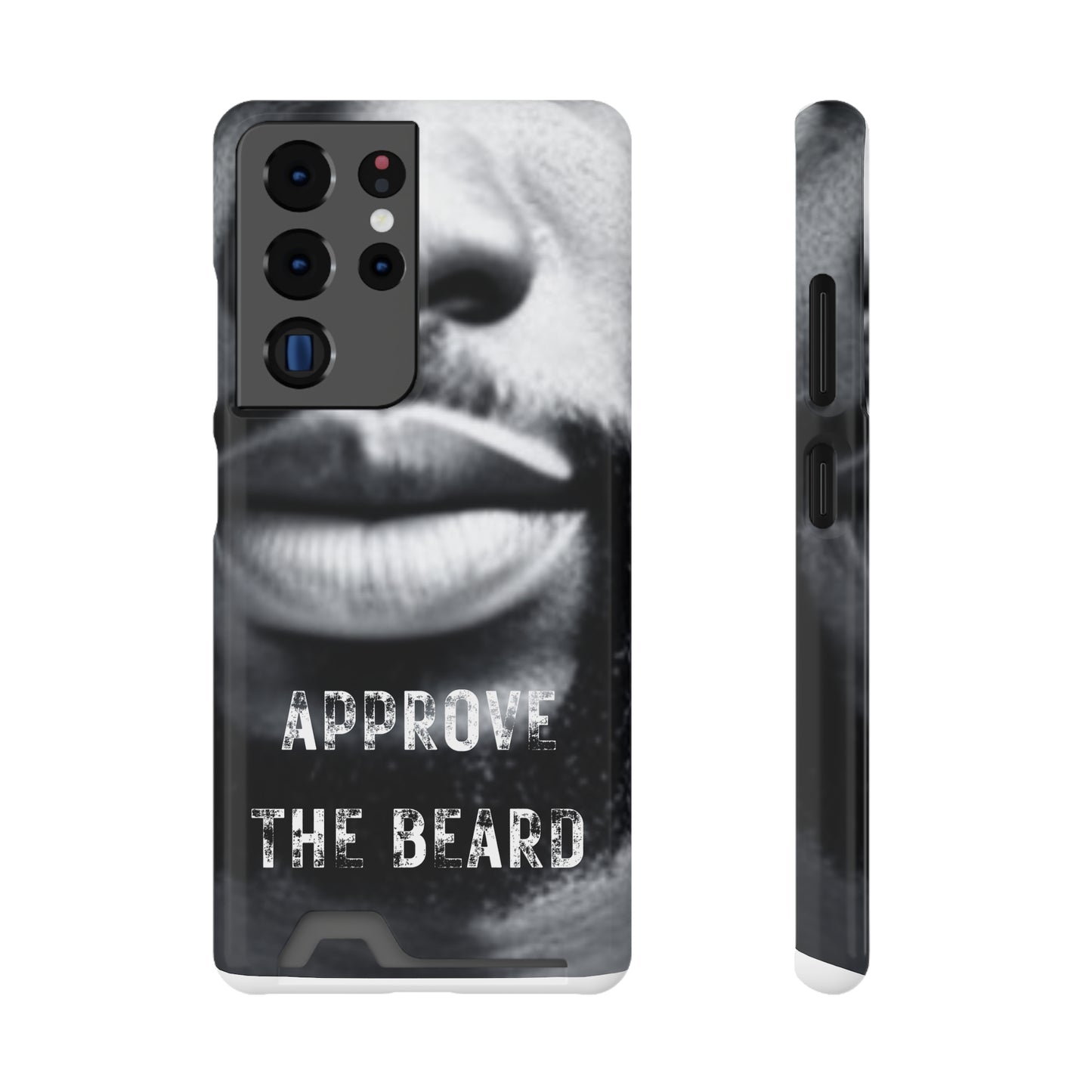 Approve the Beard Phone Case With Card Holder