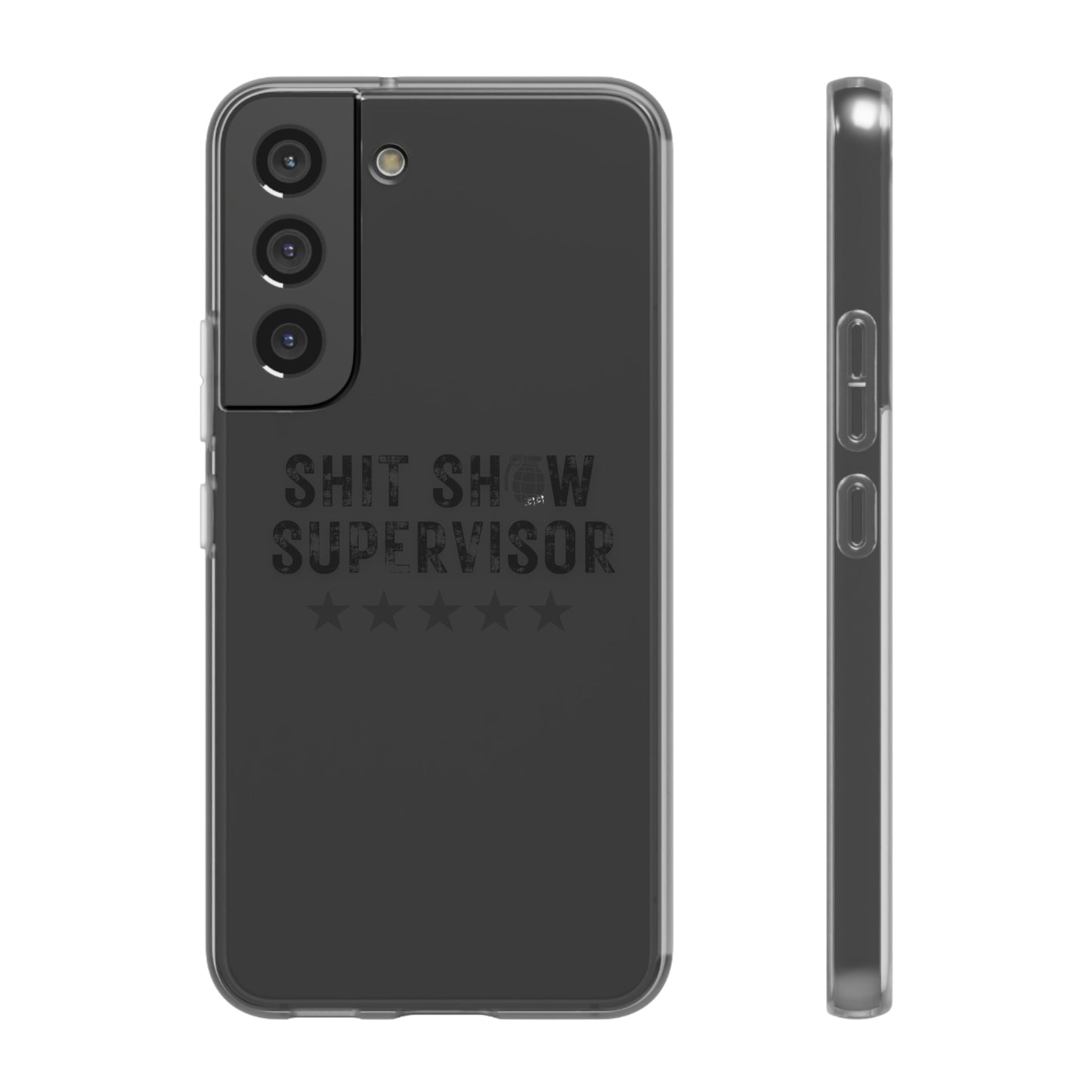 Shit Show Supervisor Clear Flexi Cases