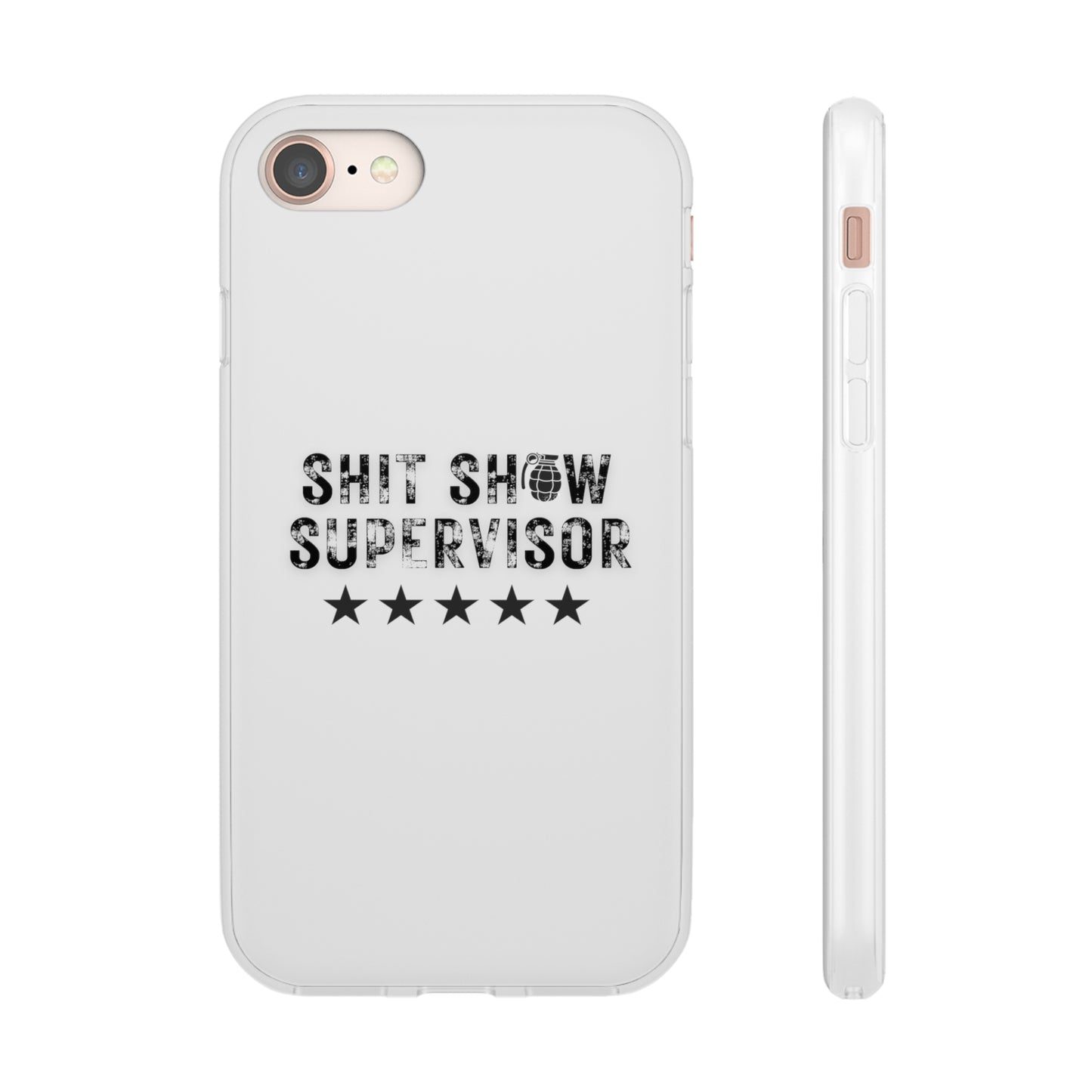 Shit Show Supervisor Clear Flexi Cases