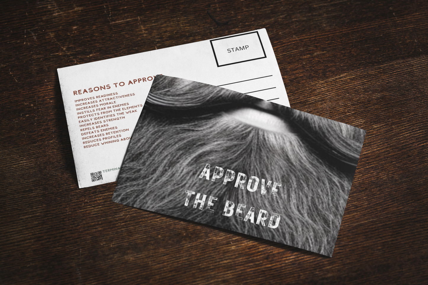 Approve the Beard Postcard