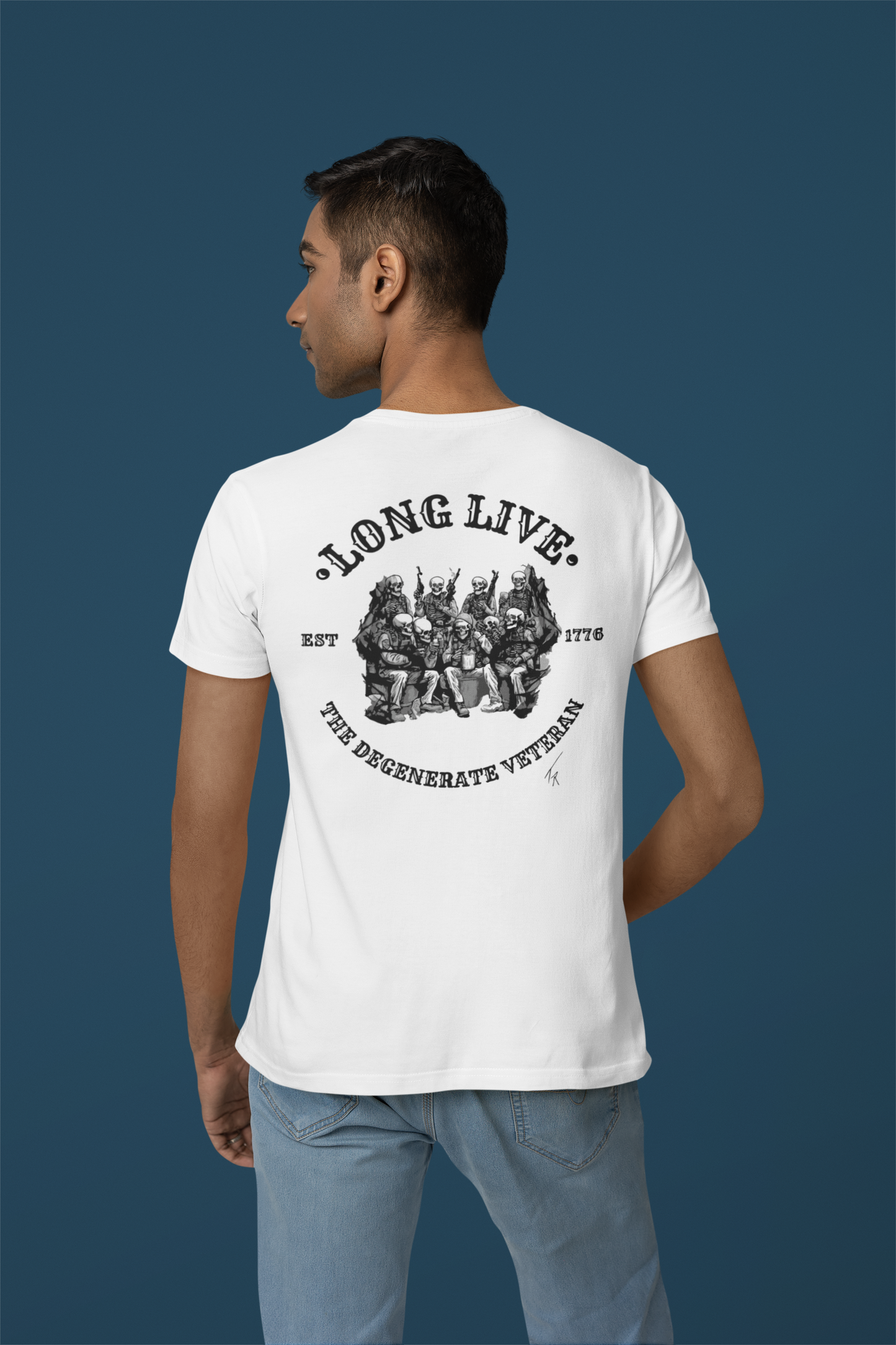 Men's Long Live the Degenerate Veteran