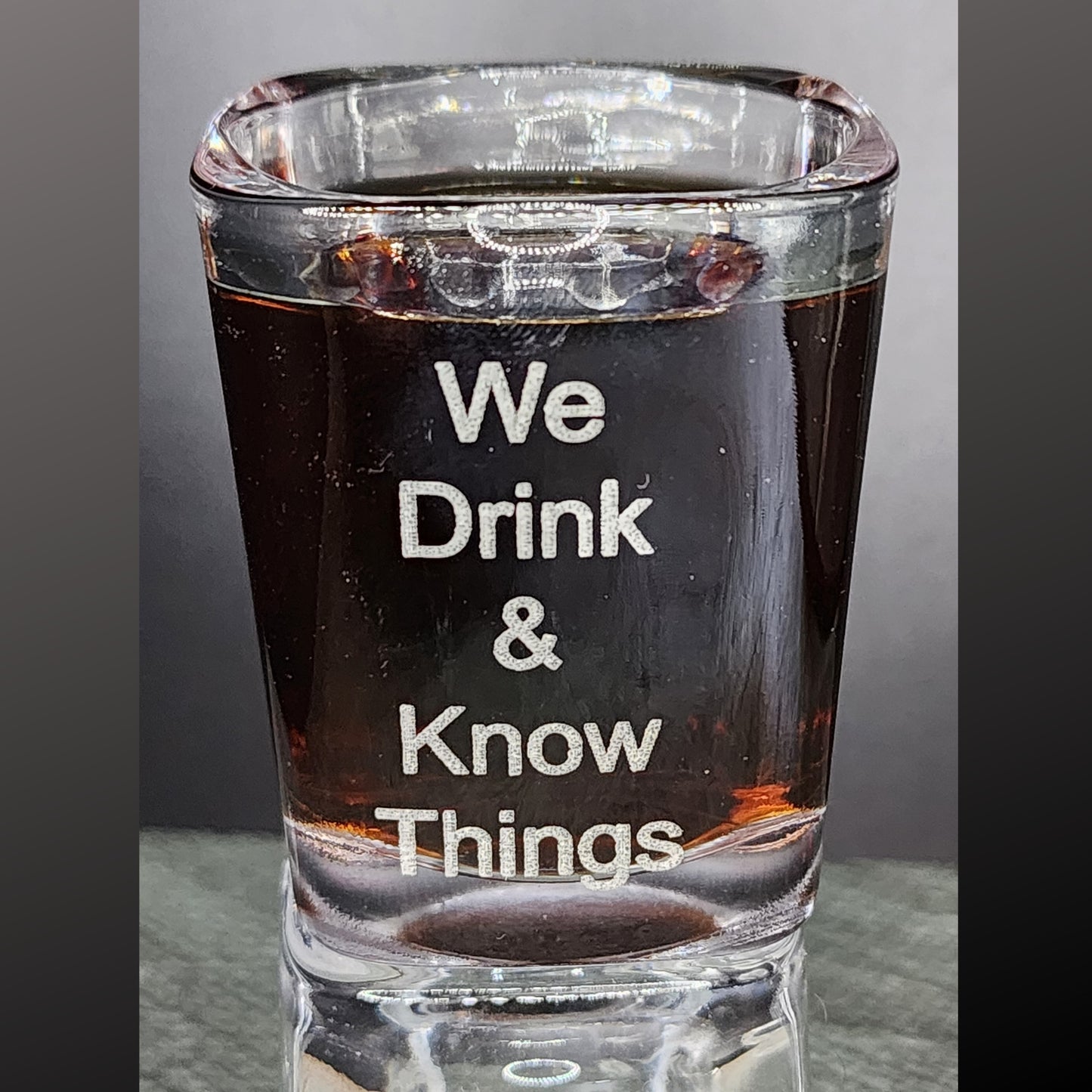 Warrant Officer We Drink and We Know Things Shot Glass